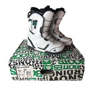 K2 Haymaker Conda Snowboard Boots Mens 9 White Black B10223090 with Original Box